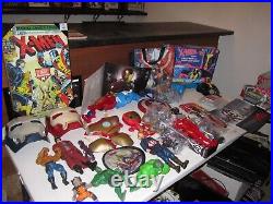 Vintage Huge Marvel Toy Collection And Items IRONMAN, CAPTAIN, WOLVERINE, HULK