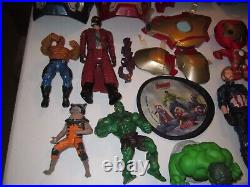 Vintage Huge Marvel Toy Collection And Items IRONMAN, CAPTAIN, WOLVERINE, HULK