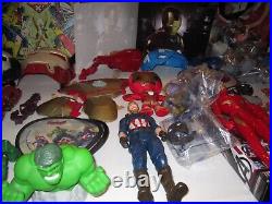 Vintage Huge Marvel Toy Collection And Items IRONMAN, CAPTAIN, WOLVERINE, HULK