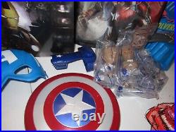 Vintage Huge Marvel Toy Collection And Items IRONMAN, CAPTAIN, WOLVERINE, HULK