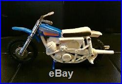 Vintage Ideal Evel Knievel Stunt Cycle Dirt Bike with Launcher & Figure VERY RARE