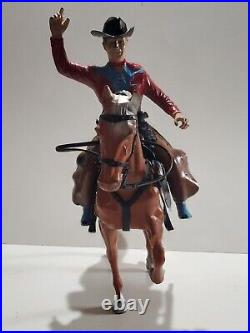 Vintage Ideal Western Horse And Rider 1960's Cowboy Figure withBox Toy Set 3147