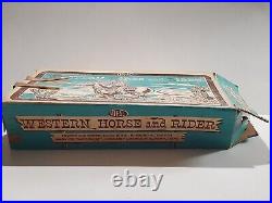 Vintage Ideal Western Horse And Rider 1960's Cowboy Figure withBox Toy Set 3147