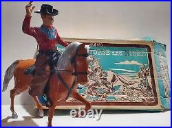 Vintage Ideal Western Horse And Rider 1960's Cowboy Figure withBox Toy Set 3147