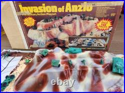 Vintage Invasion of Anzio Military Action Playset 157 Pieces. Nearly complete