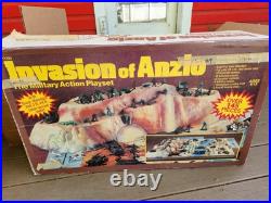 Vintage Invasion of Anzio Military Action Playset 157 Pieces. Nearly complete