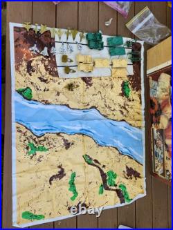 Vintage Invasion of Anzio Military Action Playset 157 Pieces. Nearly complete