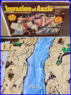 Vintage Invasion of Anzio Military Action Playset 157 Pieces. Nearly complete