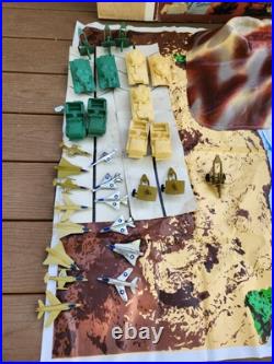 Vintage Invasion of Anzio Military Action Playset 157 Pieces. Nearly complete
