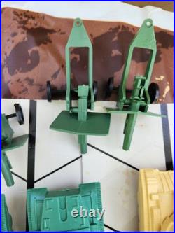 Vintage Invasion of Anzio Military Action Playset 157 Pieces. Nearly complete