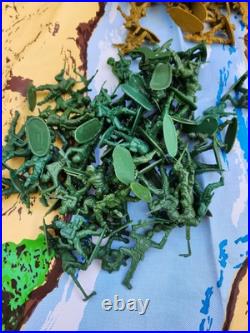 Vintage Invasion of Anzio Military Action Playset 157 Pieces. Nearly complete