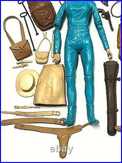 Vintage Johnny West 1965 Marx Action Figure Cowboy Toy Collection Jane Cherokee