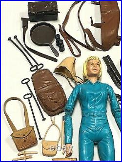 Vintage Johnny West 1965 Marx Action Figure Cowboy Toy Collection Jane Cherokee