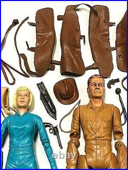 Vintage Johnny West 1965 Marx Action Figure Cowboy Toy Collection Jane Cherokee