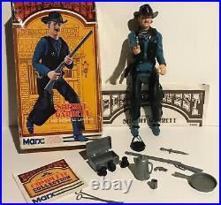 Vintage Johnny West Sheriff Garrett in BOX Complete NICE Figure MARX BOTW Guide