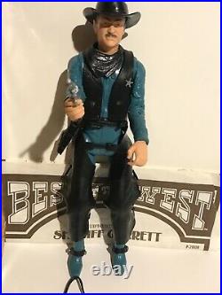 Vintage Johnny West Sheriff Garrett in BOX Complete NICE Figure MARX BOTW Guide