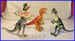 Vintage Jurassic Park Toy Lot Assorted Dinosaurs, Figures, and Accessories