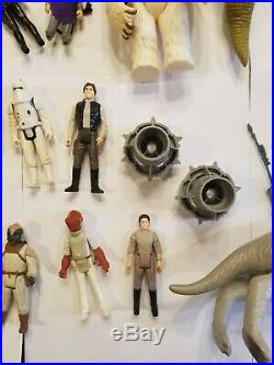 Vintage KENNER STAR WARS 1970s 1980s TOY LOT action figures, weapons, card backs