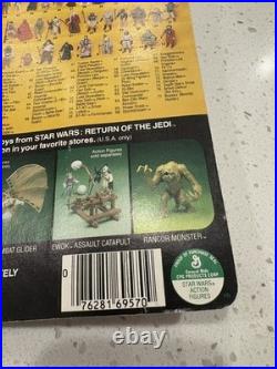 Vintage Kenner Star Wars Carded ROTJ 77 Back-A Greedo Action Figure Made in S
