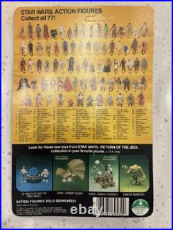 Vintage Kenner Star Wars Carded ROTJ 77 Back-A Greedo Action Figure Made in S
