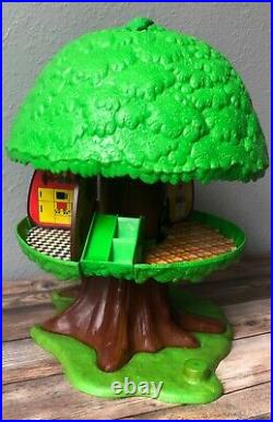 Vintage Kenner Tree Tots Family Tree House Dog House People Figures Car 1975