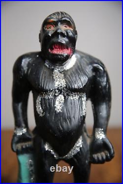Vintage King Kong Monster Chalkware Figure Statue 1940's era Carnival toy