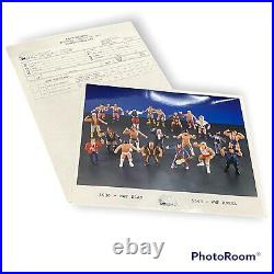 Vintage LJN WWF 1989 Slam Assortment Price List & Internal Photo Toy Fair Promo