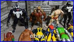 Vintage Large 1990's Marvel X-Men Etc Toy Biz 10 Inch Action Figure Lot Of 17