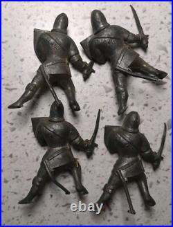 Vintage Lead Toy Knight England Johillco Charbens Lot Of 24 Figures