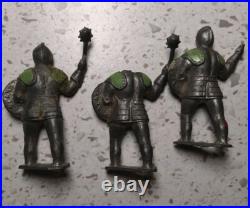 Vintage Lead Toy Knight England Johillco Charbens Lot Of 24 Figures