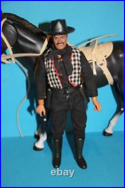 Vintage Lone Ranger Marx Gabriel doll figure BUTCH Cavendish and horse SMOKE see