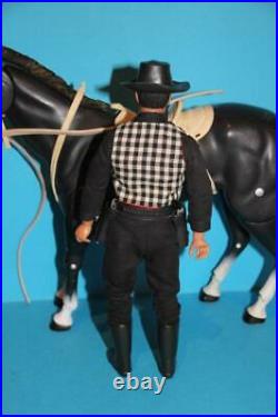 Vintage Lone Ranger Marx Gabriel doll figure BUTCH Cavendish and horse SMOKE see