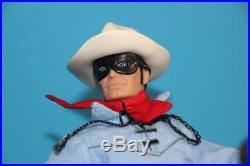 Vintage Lone Ranger Marx Gabriel figure doll LONE RANGER and SILVER complete SEE