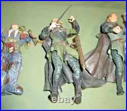 Vintage Lord Of The Rings Action Figure Lot of 12 + Weaponry & Accessories