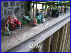 Vintage Lot Britain's Made in England Lead Men Woman Figures Miniatures Sitting