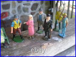 Vintage Lot Britain's Made in England Lead Men Woman Figures Miniatures Sitting