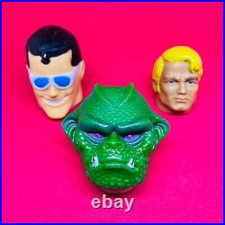 Vintage Lot Mexico Stretch Head Monster, Armstrong And Elastic Man Toy Figures