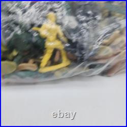 Vintage Lot Of 100+ Miniature Army Toy Figures Indians, Cowboys, Army. 122