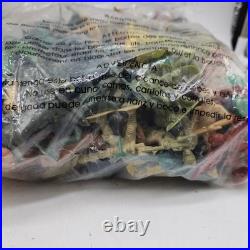 Vintage Lot Of 100+ Miniature Army Toy Figures Indians, Cowboys, Army. 122