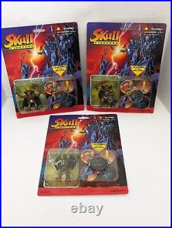 Vintage Lot Of 3 Chap Mei Skull Fighters Slammer And Milk Caps New