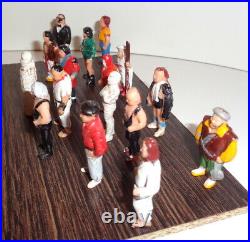 Vintage Lot of 16 Figures Jack Titanes En El Ring Felfort toy 70's Argentina