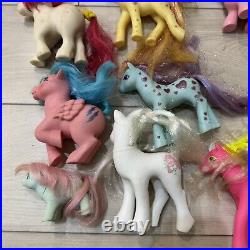 Vintage Lot of 18 My Little Pony MLP Toys Hasbro Toy Ponies Collection