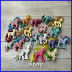 Vintage Lot of 18 My Little Pony MLP Toys Hasbro Toy Ponies Collection