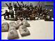 Vintage Lot of 35 Barclay or Manoil Lead or other Metal Soldier Figures Toy Army