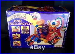 Vintage MADBALLS Popping Poppers Action Figure ROLLERCYCLE & HORN HEAD Toy MIB