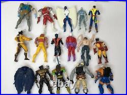 Vintage Marvel Action Figures Comics Superhero X-Men Toy Biz 1991-1995 Lot of 16