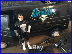 Vintage Marvel Toy Biz The Punisher Van Complete WithBox & Punisher Action Figure