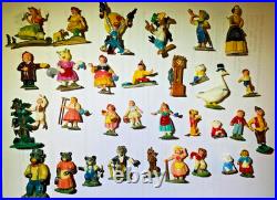 Vintage Marx 1961-1962 Lot of 67 total Disneykins / Fairykins tiny figures