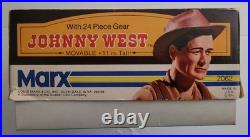 Vintage Marx 1974 Johnny West BOTW Figure Set-Original Boxed- Complete All 24Pcs
