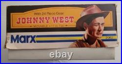 Vintage Marx 1974 Johnny West BOTW Figure Set-Original Boxed- Complete All 24Pcs